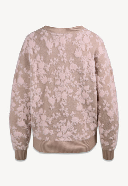 Beżowy sweter w autorski CANELA