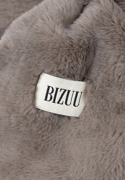Szalik z logowaną metką FLUFFY taupe