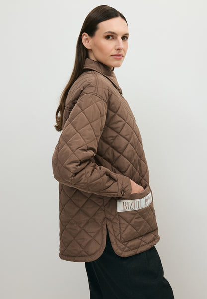 Pikowana kurtka MARIN w kolorze taupe