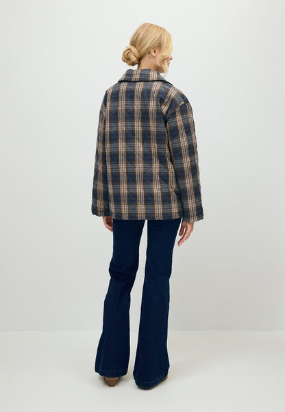 Pikowana kurtka w kratę NIRAM